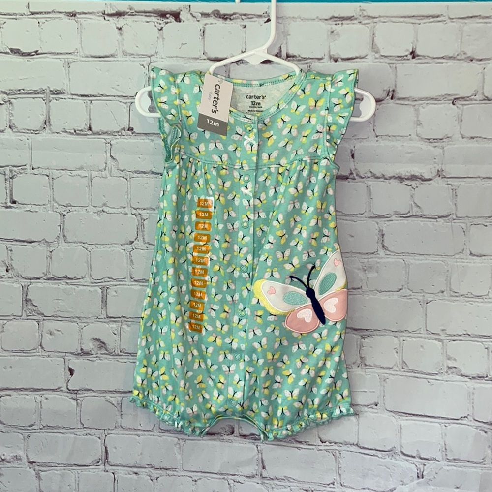 Final Price NWT Carter’s Bubble romper size 12 mo